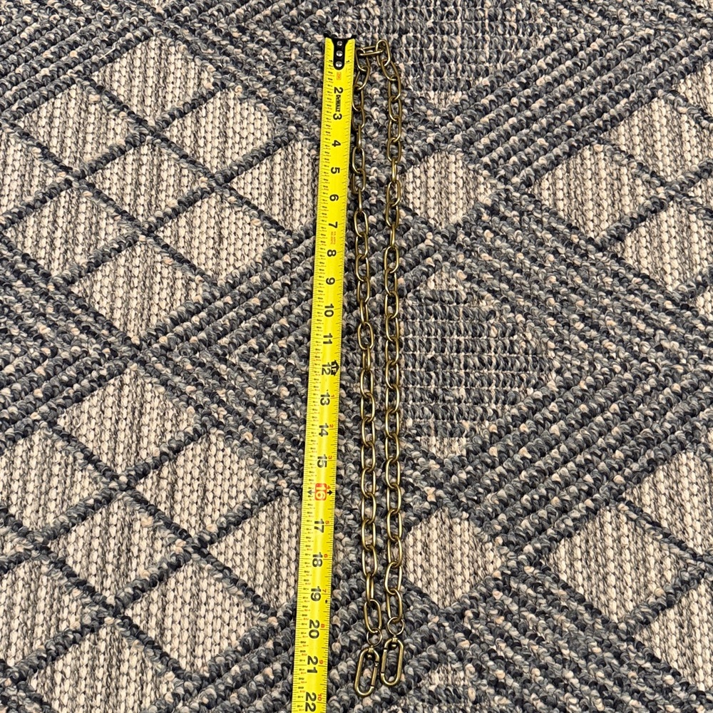 Madewell Gold Brass Chain Link Paperclip Crossbody Bag Strap - Picture 2 of 2